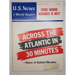 Vintage U.S. News & World Report Magazine January 20, 1956
